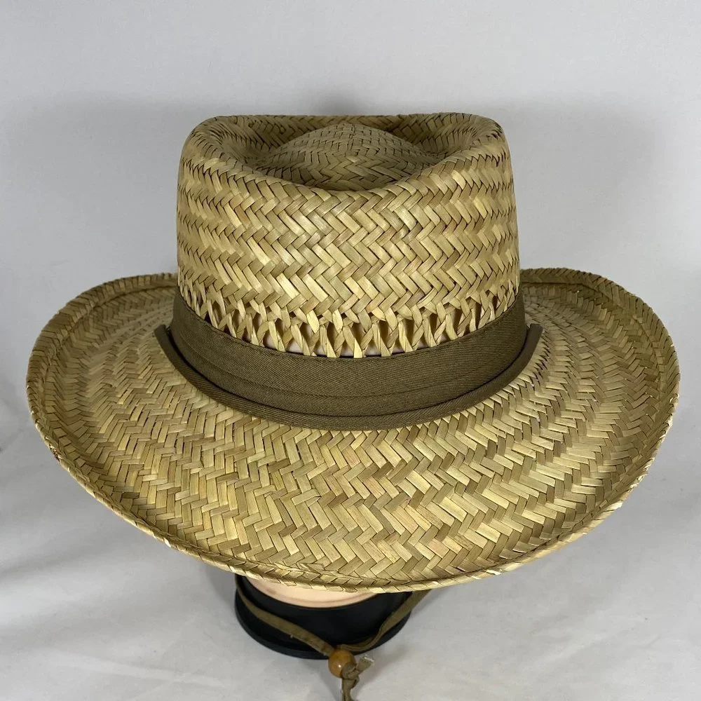 Dorfman Pacific Boater Style Straw Hat NWOT